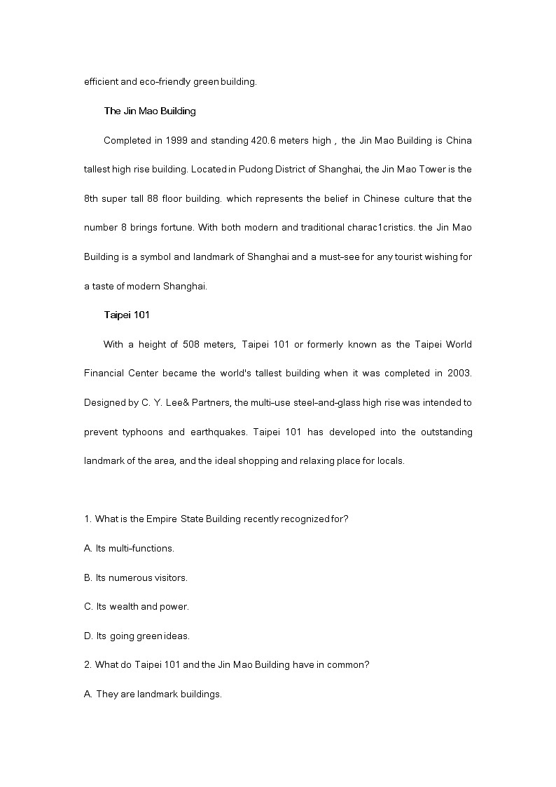 山东济南2022届高三二模英语试题（含答案）02