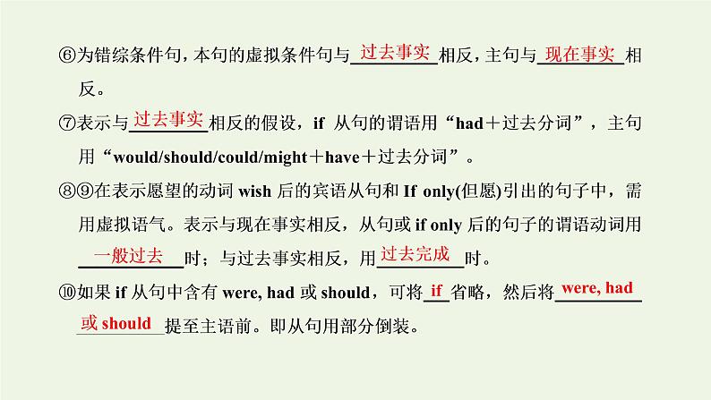 2022高考英语一轮复习第一板块语法系列专项提能重难语法课4虚拟语气课件外研版04