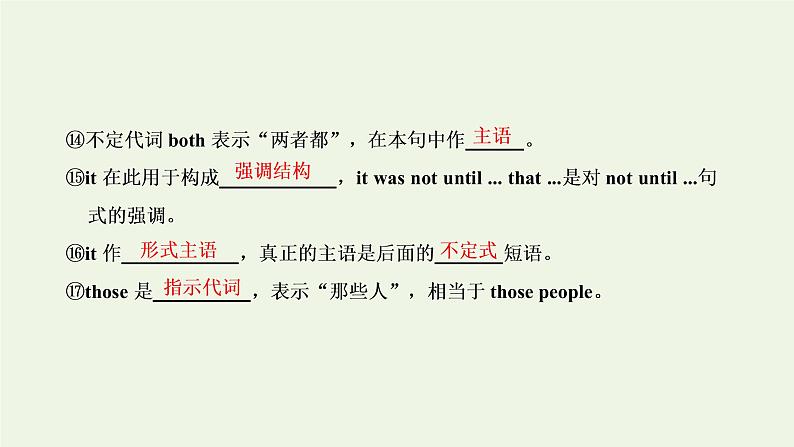 2022高考英语二轮复习第一板块语法系列专项提能基础语法课2代词介词介词短语课件外研版05