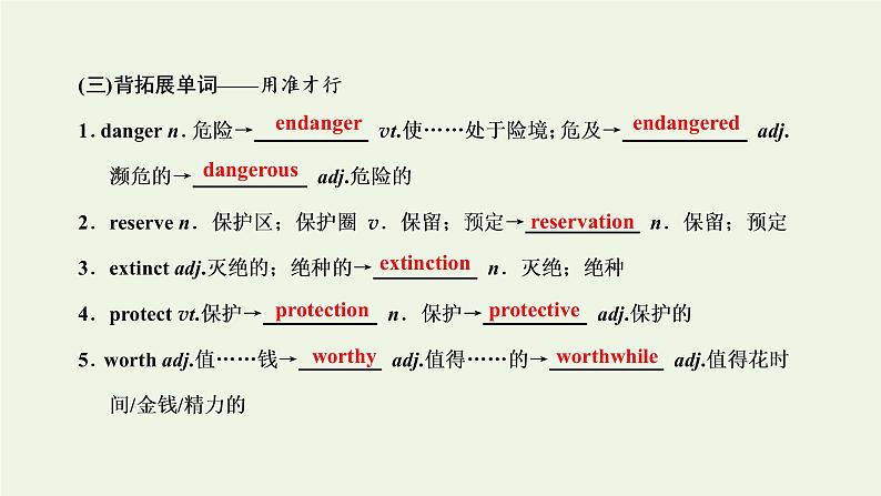 2022高考英语一轮复习Module6AnimalsinDanger课件外研版必修5第4页