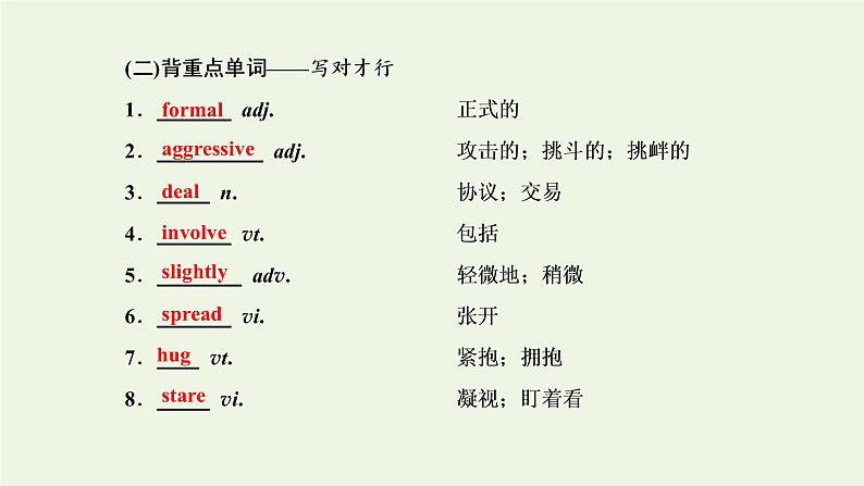 外研版高考英语必修4二轮复习Module3BodyLanguageandNon_verbalCommunication课件+学案+训练02