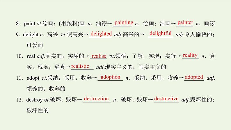 外研版高考英语必修2二轮复习Module4 Fine Arts_Western Chinese and Pop Arts课件+学案+训练04