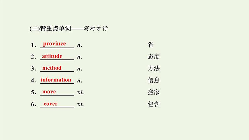 外研版高考英语必修1二轮复习Module1MyFirstDayatSeniorHigh课件+学案+训练04