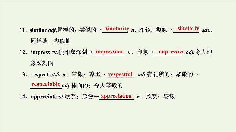 外研版高考英语必修1二轮复习Module2MyNewTeachers课件+学案+训练07