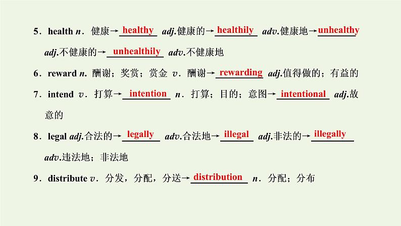 外研版高考英语选修7复习Module3小说戏剧诗歌传记文学简史经典演讲文学名著等课件+学案+训练含解析06