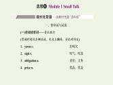 外研版高考英语选修6一轮复习Module1SmallTalk课件+学案+训练