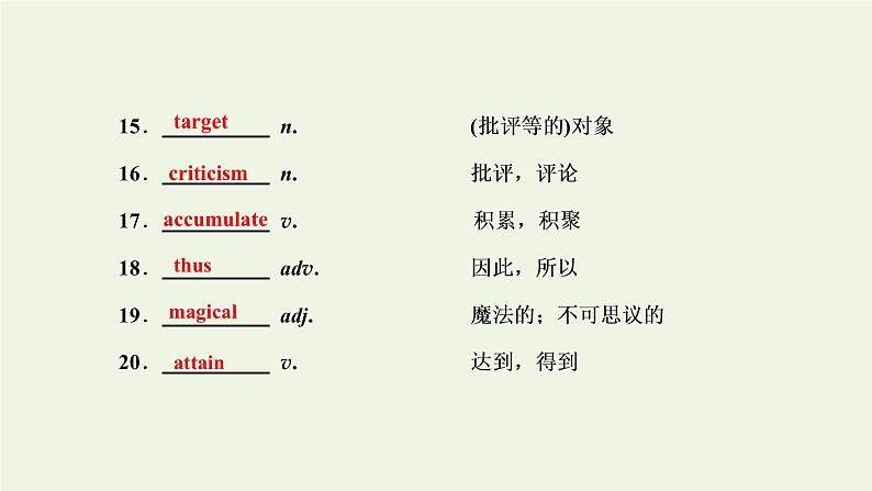 外研版高考英语选修6一轮复习Module2FantasyLiterature课件+学案+训练05