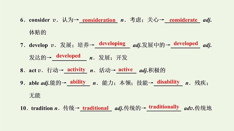 2022高考英语一轮复习Module2HighlightsofMySeniorYear课件外研版选修7第5页