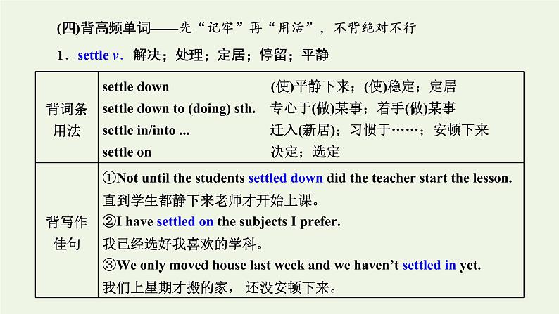 2022高考英语一轮复习Module2HighlightsofMySeniorYear课件外研版选修7第8页