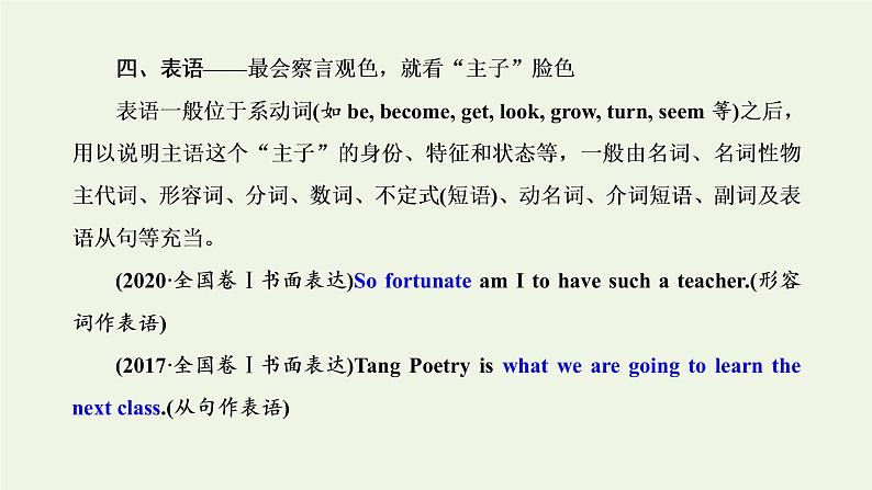 新人教版高考英语一轮复习句子成分下的语法第一讲掌握8大基本句子成分为学好语法奠基课件第8页