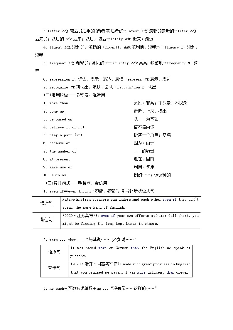 新人教版高考英语一轮复习Unit2Englisharoundtheworld学案新人教版必修1第2页