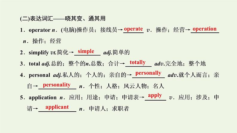 新人教版必修2高考英语一轮复习Unit3Computers课件+学案+训练05