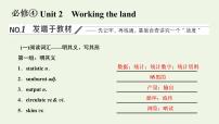 新人教版必修4高考英语一轮复习Unit2Workingtheland课件+学案+训练