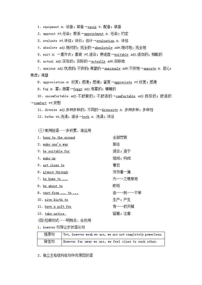 新人教版选修6高考英语一轮复习Unit5Thepowerofnature课件+学案+训练02