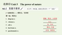 新人教版选修6高考英语一轮复习Unit5Thepowerofnature课件+学案+训练