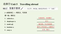 新人教版选修7高考英语一轮复习Unit5Travellingabroad课件+学案+训练