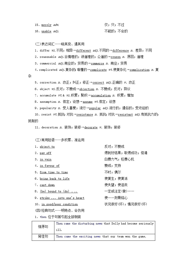 新人教版选修8高考英语一轮复习Unit2Cloning学案第2页
