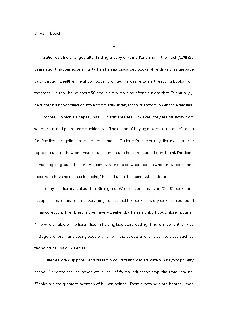 山东烟台2022届高三二模英语试题（含答案）03