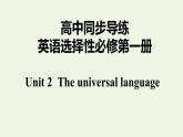 译林版高中英语选择性必修第一册Unit2TheUniversalLanguageS2课件+课后练习