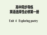 译林版高中英语选择性必修第一册Unit4ExploringpoetryS2课件+课后练习