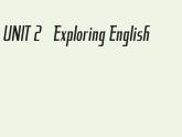 外研版高中英语必修第一册Unit2ExploringEnglishSectionⅠStartingout&Understandingideas课件+学案+单元质量检测