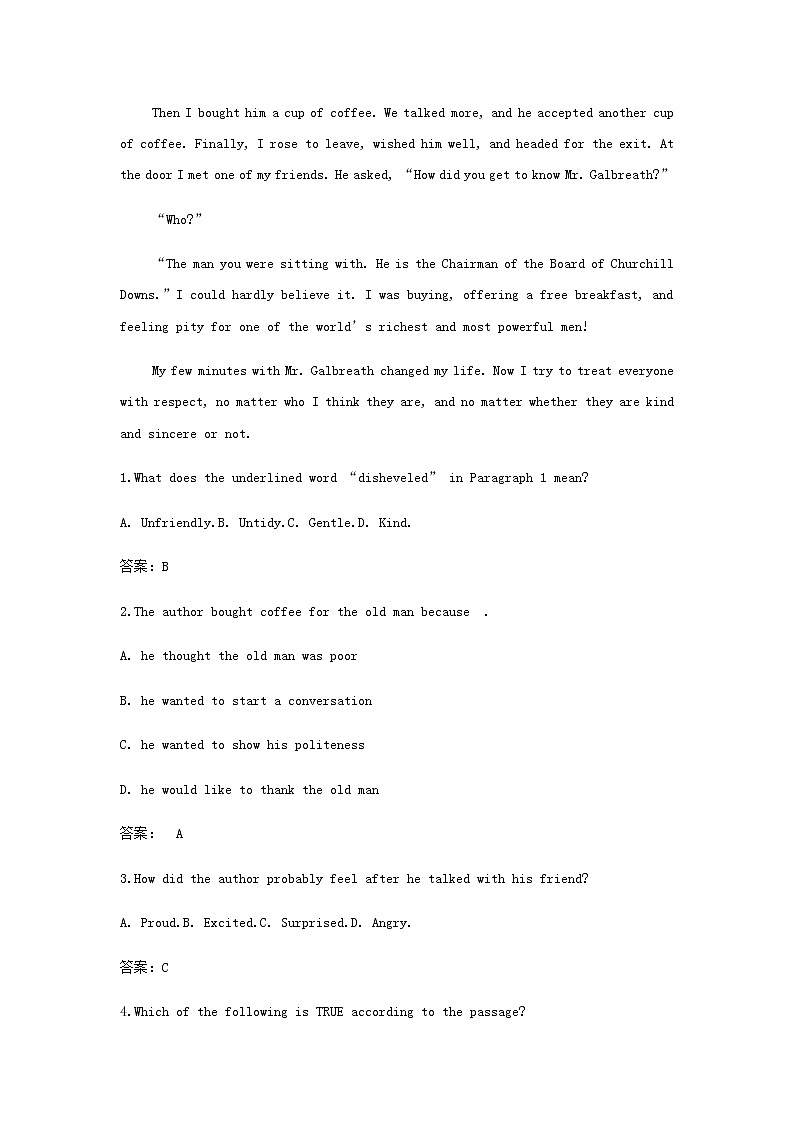 外研版高中英语选择性必修第三册Unit1FacevaluesSectionⅠStartingout&Understandingideas学案第2页