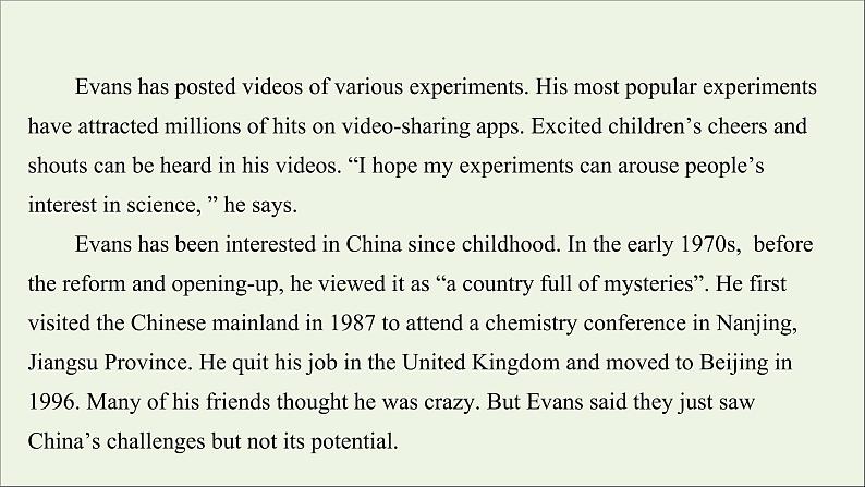 浙江专用2022版新教材高中英语Unit1ScienceandScientistsLearningAboutLanguage练习课件新人教版选择性必修2第7页