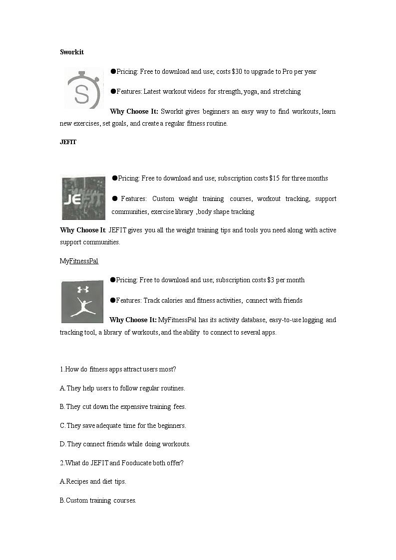 2022届云南省昆明市第一中学高三第八次考前适应性训练试卷与答案英语含解析第2页