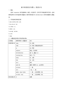 2022届高考英语语法专题5：状语从句学案