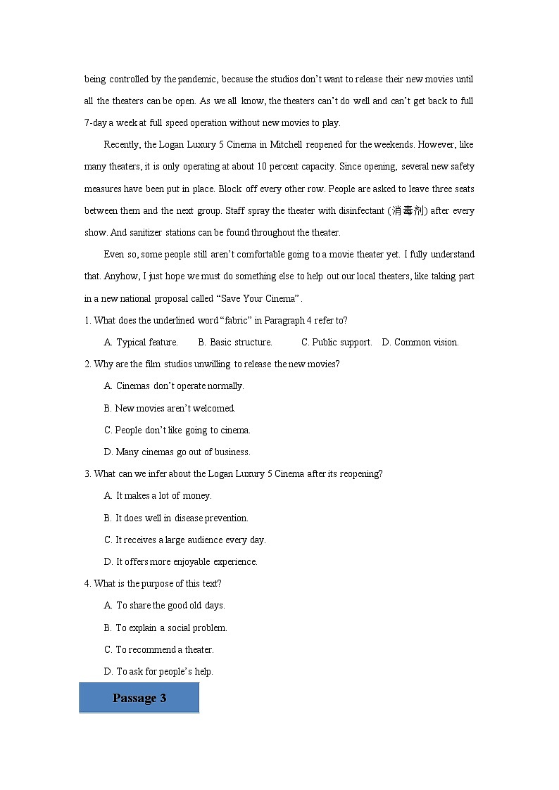 2022届高考英语阅读理解套餐加强练之说明文第3页