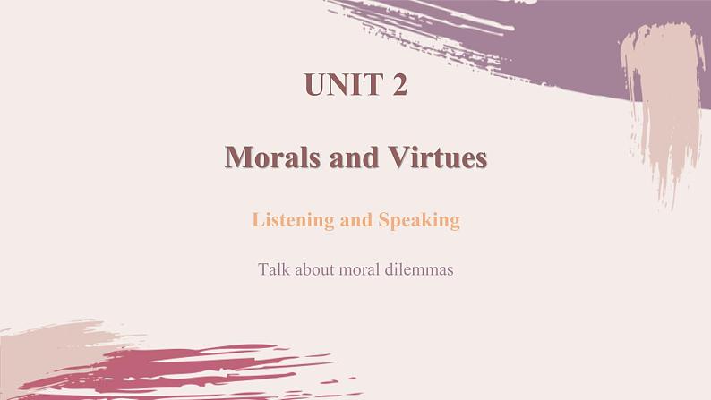 Book 3 Unit 2 Listening and Speaking 课件01