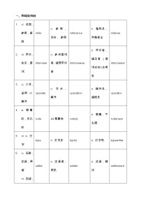 高考词汇构词拓展默写+单句语法填空【22】—2022届高考英语一轮复习词汇专项训练（学生+教师版）