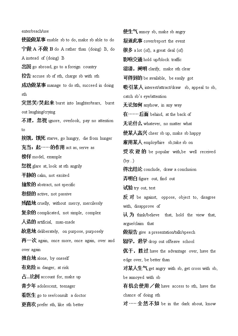 专题03最常考的高频同义转换词-2022高考英语二轮复习词句通第3页