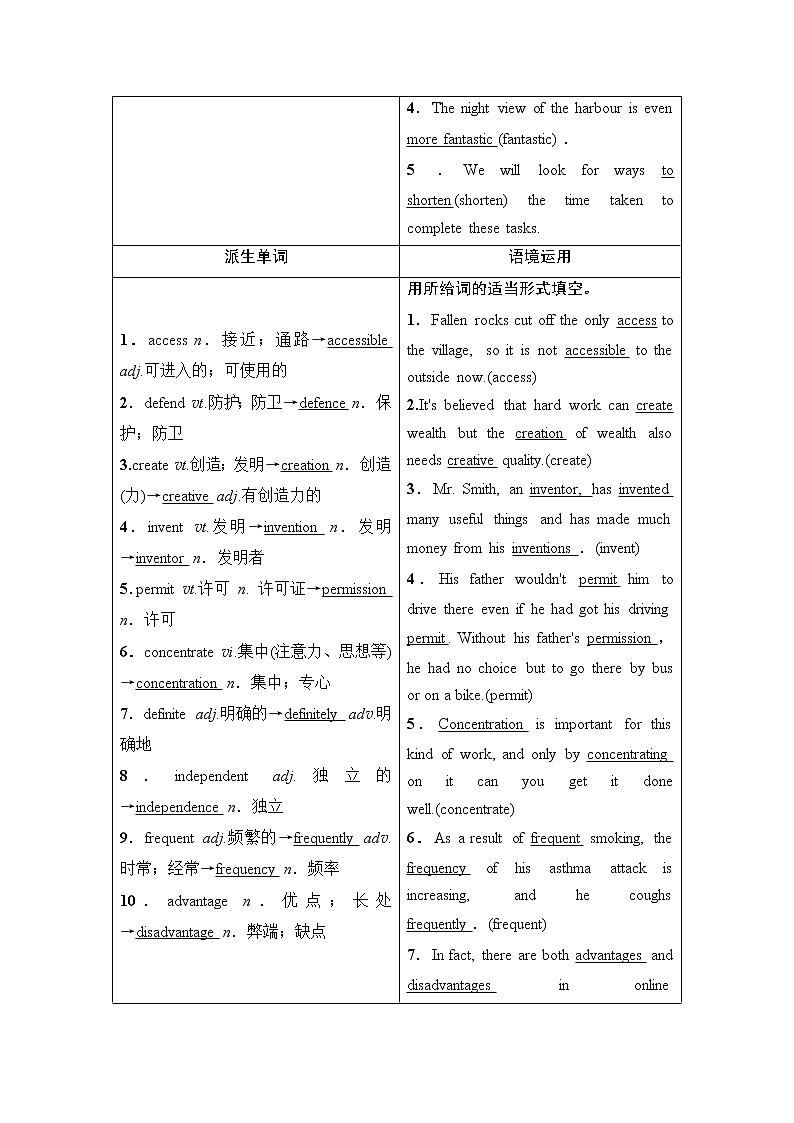 必修1 Module 6 The Internet and Telecommunications-2022高考英语一轮复习【名师导航】配套Word教参(外研版·老教材老高考) 学案02