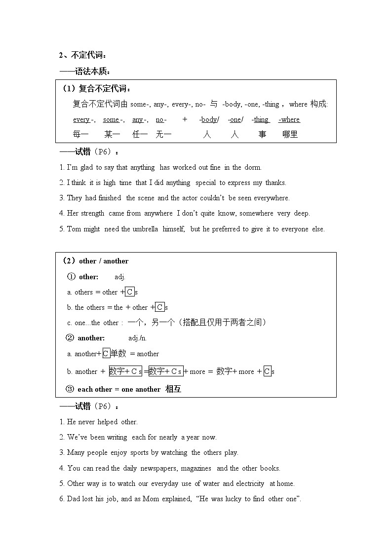 第2部分——代词-2022届高考英语短文改错题型攻克第3页