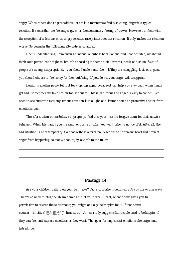 第三部分  概要写作02  强化训练 （二）（练习版）  2021-2022学年新教材新高考英语写作新题型三合一解读+训练（高考专用）第3页