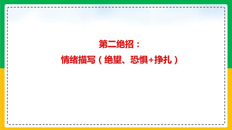 09读后续写：脱离困境型（故事构造七大绝招）-2022年新高考英语读后续写核心技能突破（PPT课件版）08