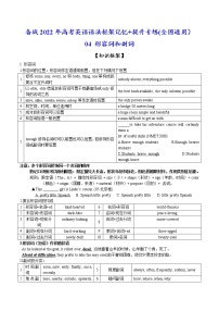 04 形容词和副词-备战2022年高考英语语法框架记忆+提升专练(全国通用)