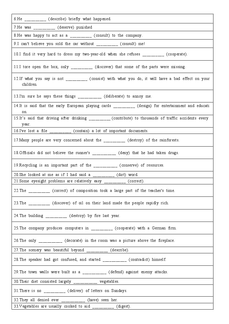 2022届高考词汇及延伸词汇自测及语法填空练习（7）第3页