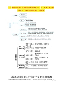 专题06（完形填空新高考区）开学考试专辑+2022届高三英语百所名校好题分类快递