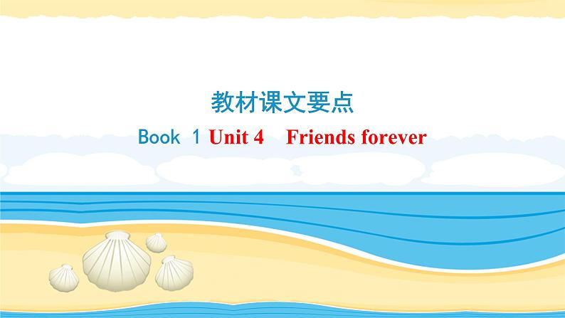 必修1 Unit 4Friends forever【复习课件】-2022年高考一轮英语单元复习(外研版201 9)第1页