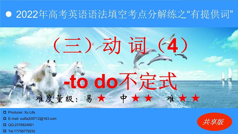 3.4  动词（4） 不定式（69题）  -2022年高考英语语法填空考点分解练01