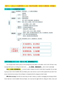 专题01 七选五之小标题类讲义 (思维导图+高考真题+最新模拟)--2022年高考英语第二轮复习七选五分类狂练