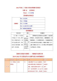 专题02  完形填空  考点3 行文逻辑 2022年英语二轮复习讲 练 测 -讲案