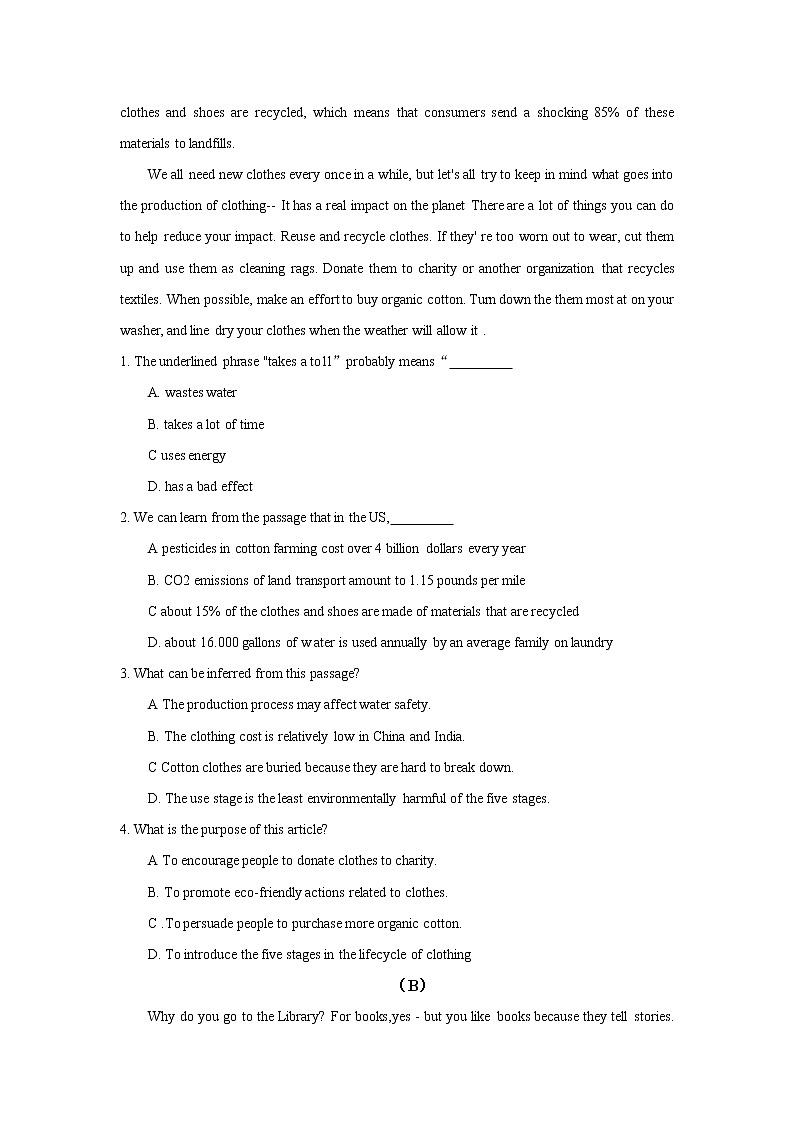 专题09 备战2022高考英语阅读理解文体专项训练之事实类说明文02