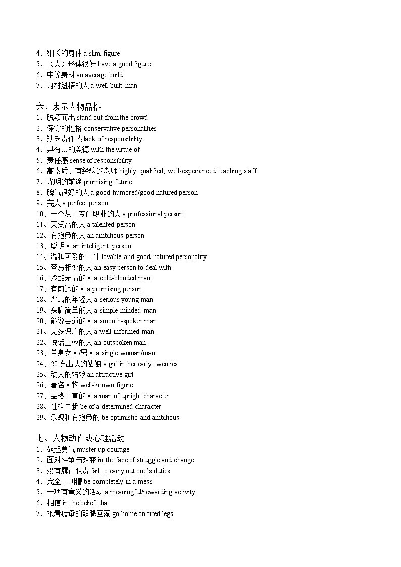 专题12 读后续写高级词汇-备战2022年新高考英语写作全攻略第2页