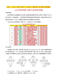 专题15 七选五之说明文类讲义 (应试技巧+思维导图+高考真题+最新模拟)--2022年高考英语第二轮复习七选五狂练