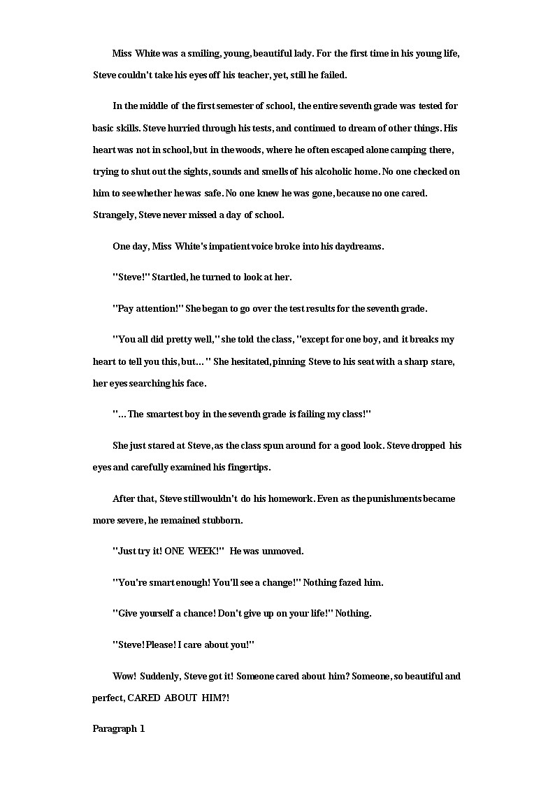 主题4：日常活动类精选20篇（原卷版）-备战2022年新高考英语读后续写主题分类专项汇编第3页