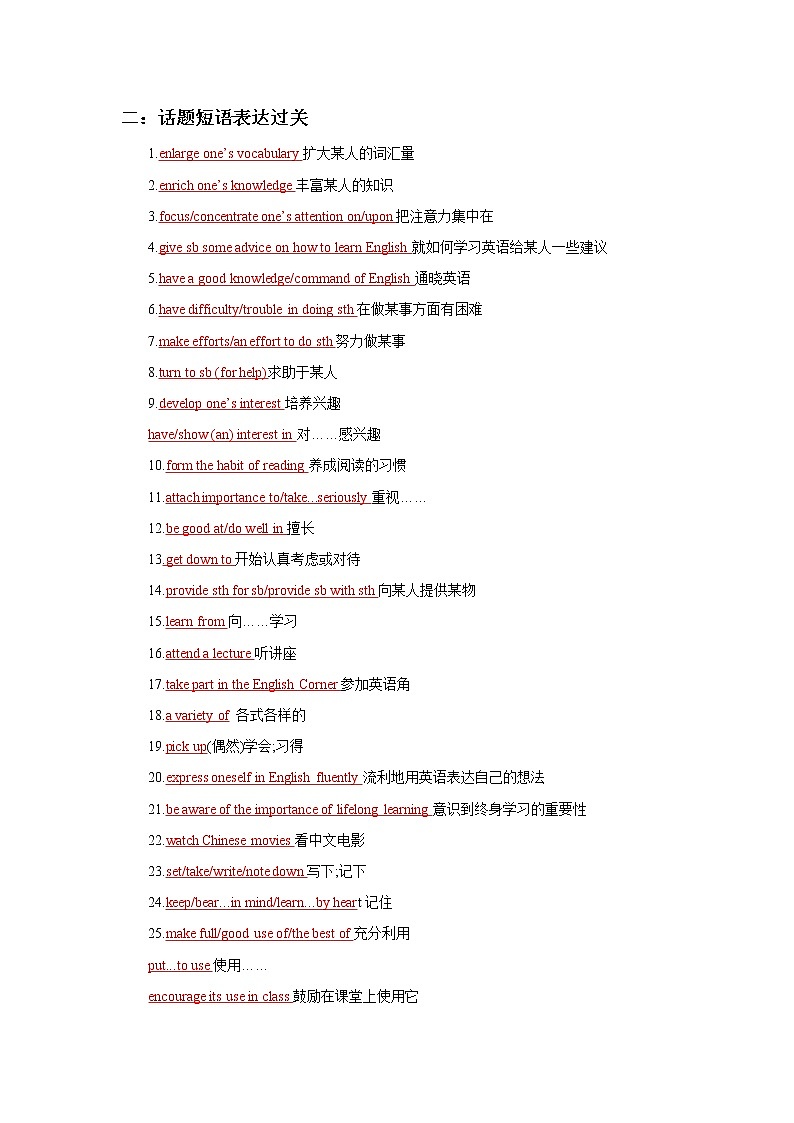 专题02 语言学习 -备战2022高考英语话题通关精准练（词汇+阅读+写作）（教师版）第3页