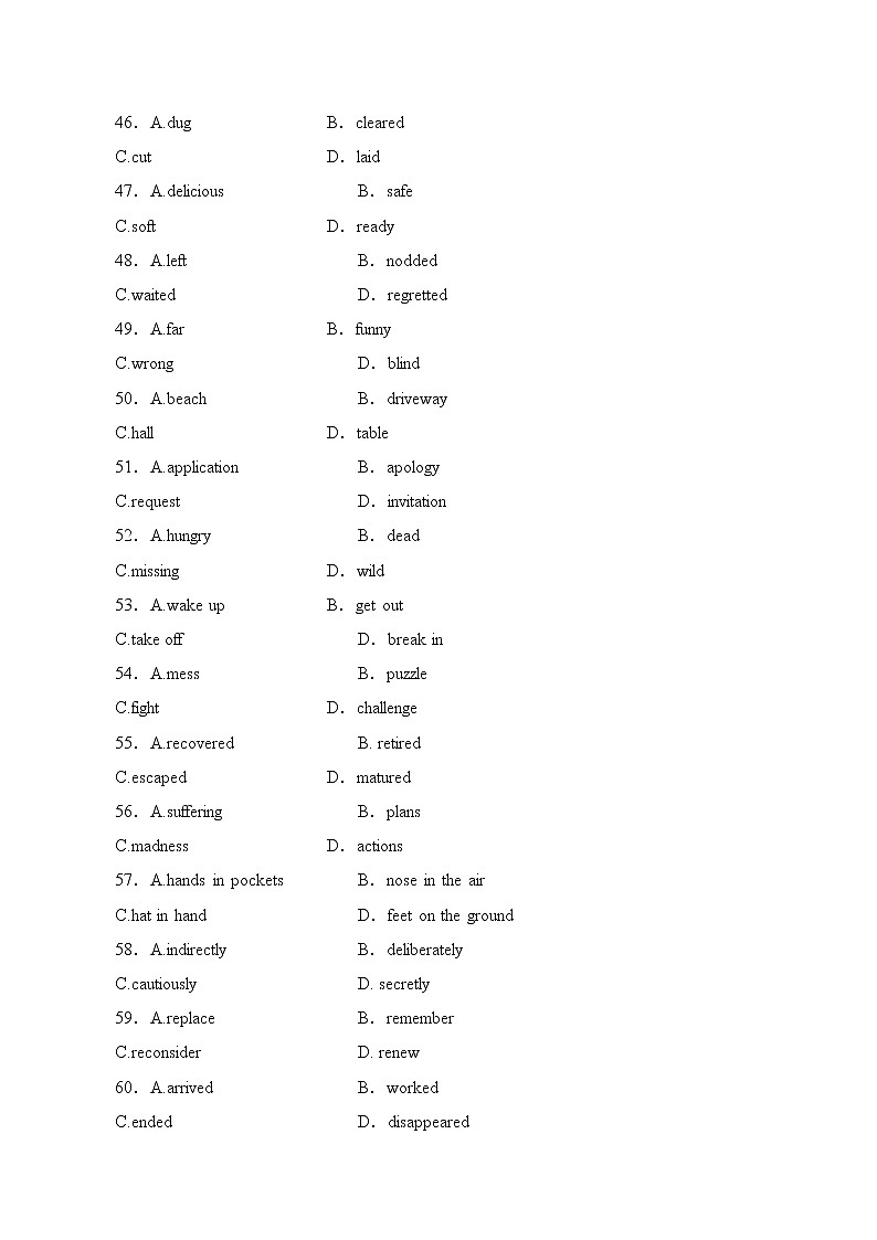 热点11 完形填空（热点话题）-2022年高考英语【热点·重点·难点】专练（全国通用）03